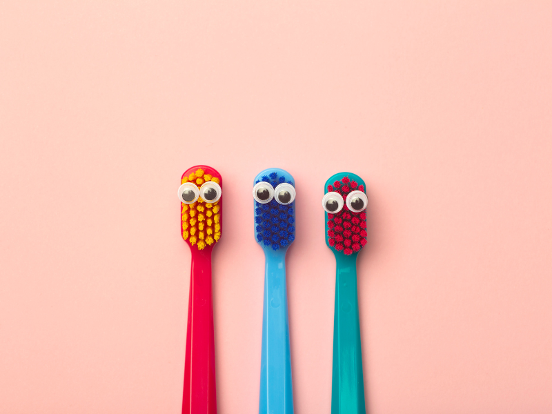 Escova dos dentes é a fada do sono